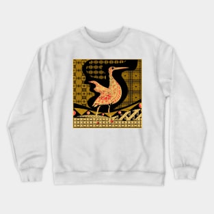 agami heron garza in ecopop talavera azulejo pattern in pop wallpaper art Crewneck Sweatshirt